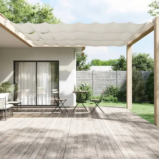 Toldo Vertical Blanco 60x1000 cm Tela Oxford