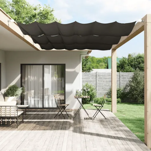 Toldo Vertical Gris Antracita 140x270 cm Tela Oxford