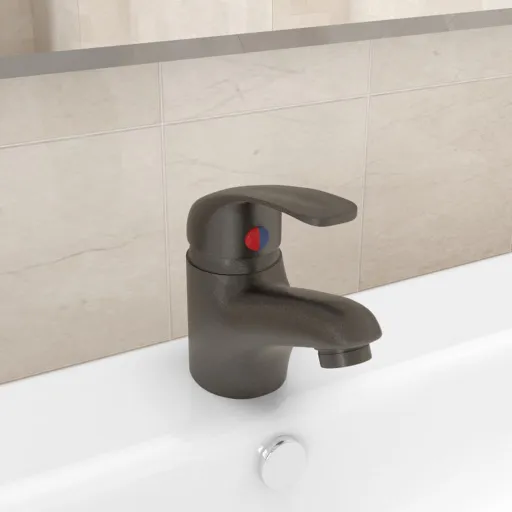 Grifo Mezclador de Lavabo Gris 13x10 cm
