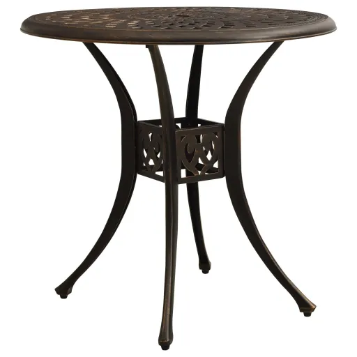 Mesa de Jardín Bronce Aluminio Fundido 78x78x72 cm