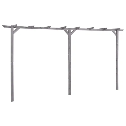 Pérgola de Jardín de Madera de Pino Impregnada 400x40x205 cm