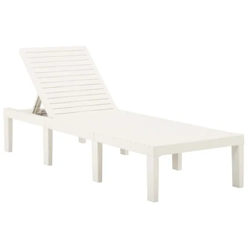 Tumbona de Plástico Blanco