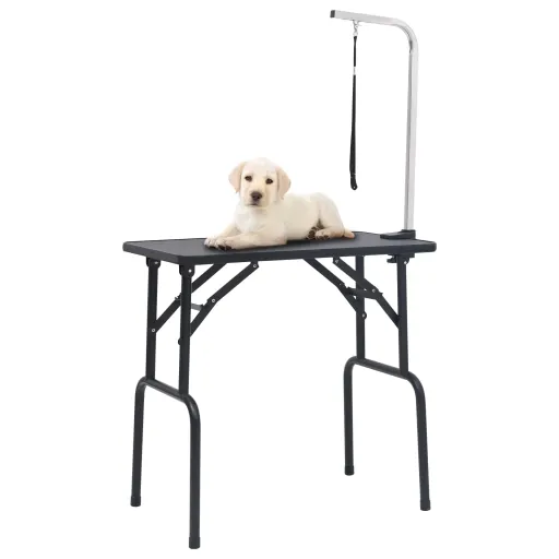 Mesa de Aseo Para Perros Ajustable Con 1 Lazo
