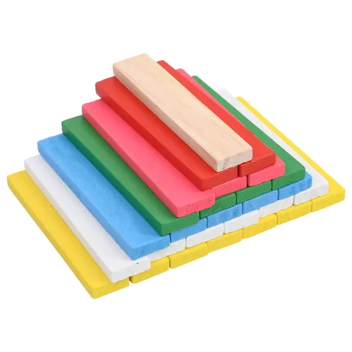 Juego de Bloques de Construcción Madera Pino Macizo 150 Piezas