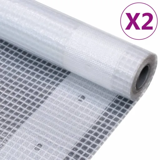 Lonas de Leno 2 Unidades 260 g/m² 4x6 m Blanca