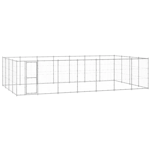 Perrera de Exterior de Acero Galvanizado 33,88 m²