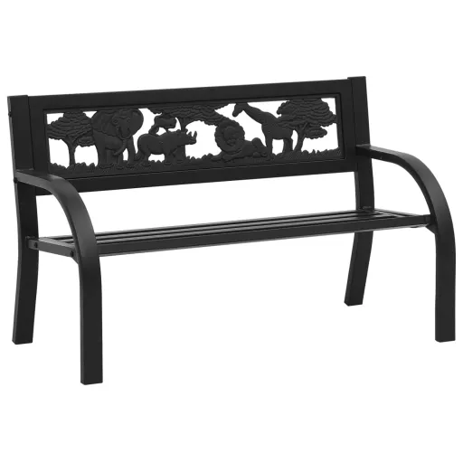 Banco de Jardín Para Niños de Acero 86 cm