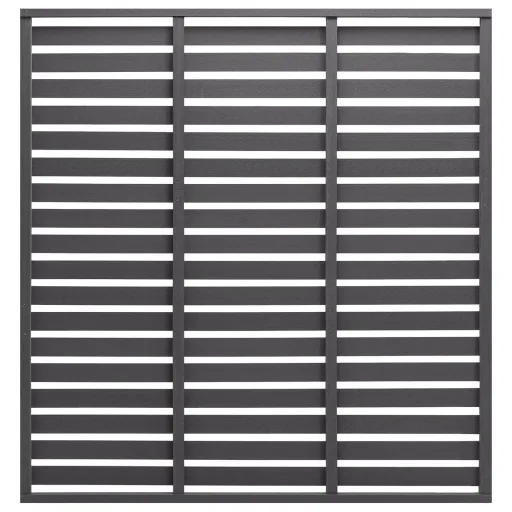 Panel de Valla de WPC Gris 180x180 cm