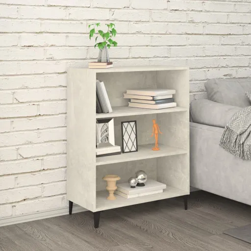 Aparador de Madera Contrachapada Gris Hormigón 69,5x32,5x90 cm