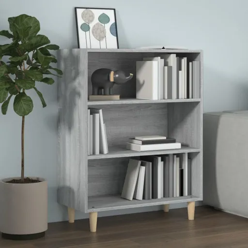 Aparador de Madera Contrachapada Gris Sonoma 69,5x32,5x90 cm