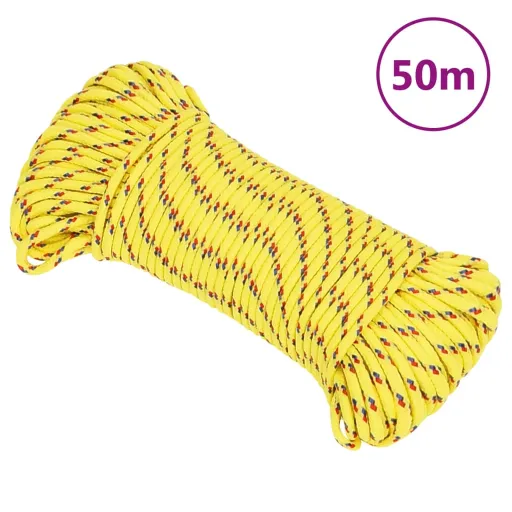 Cuerda de Barco Polipropileno Amarillo 3 mm 50 m