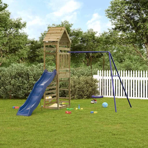 Parque Infantil de Exterior Madera de Pino Impregnada