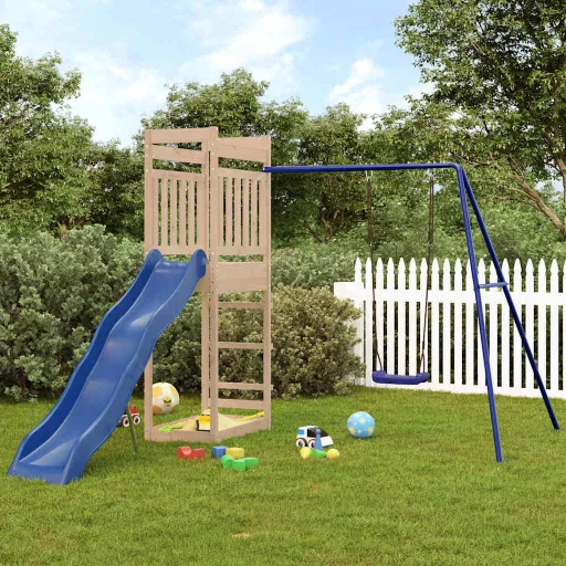 Parque Infantil de Exterior Madera Maciza de Pino