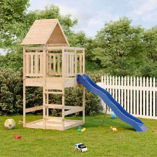 Parque Infantil de Exterior Madera Maciza de Pino