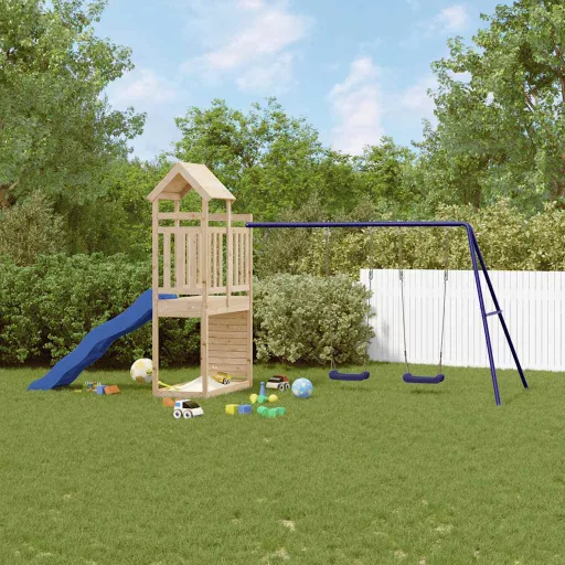 Parque Infantil de Exterior Madera Maciza de Pino