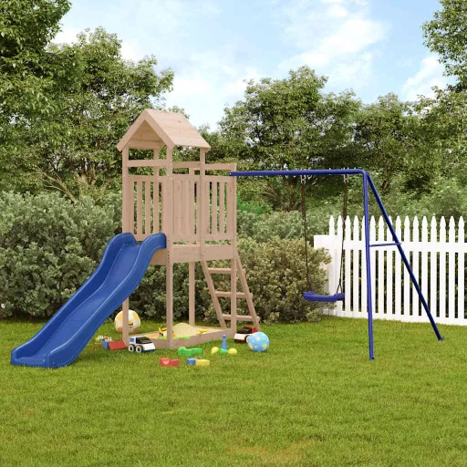 Parque Infantil de Exterior Madera Maciza de Pino