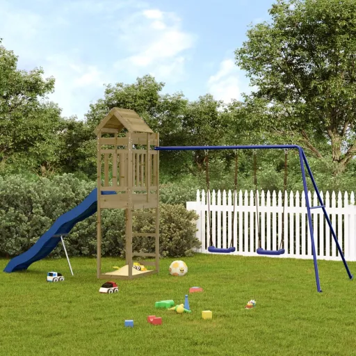 Parque Infantil de Exterior Madera de Pino Impregnada