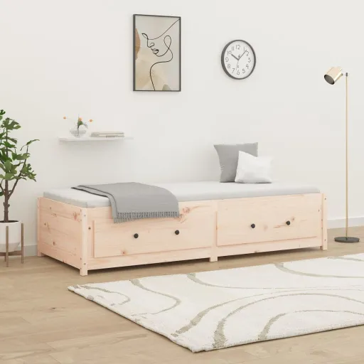 Sofá Cama de Madera Maciza de Pino 90x190 cm