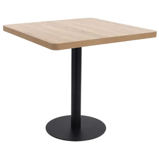 Mesa de Bistró MDF Marrón Claro 80x80 cm