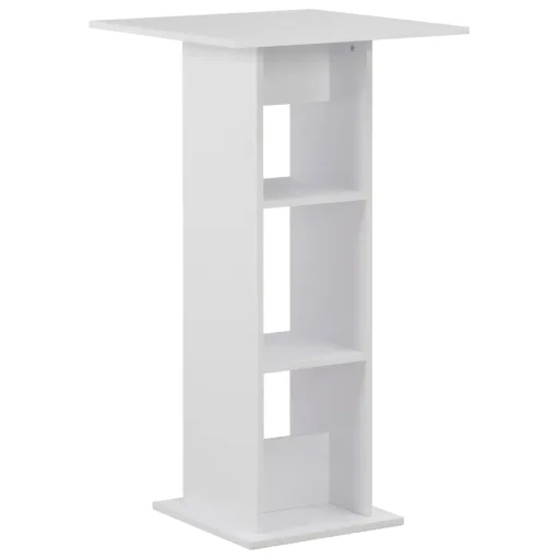 Mesa de Bar Blanca 60x60x110 cm