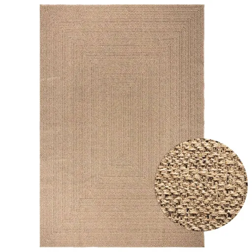 Alfombra ZIZUR Apariencia de Yute Interior y Exterior 200x290cm