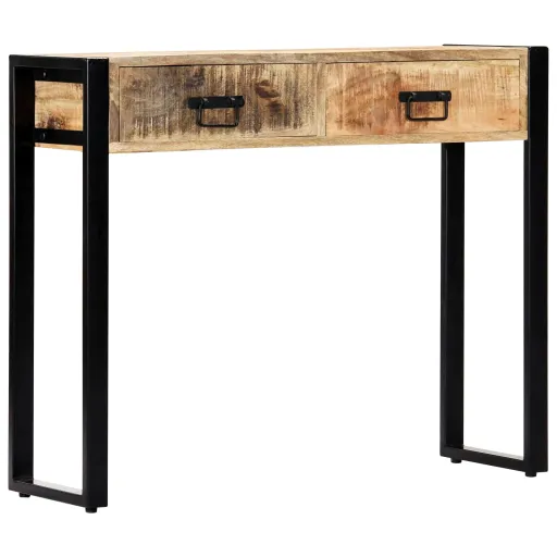 Mesa Consola de Madera Maciza de Mango 90x30x75 cm