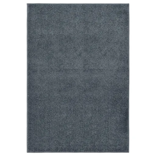 Alfombra de Pelo Corto Gris Antracita 160x230 cm