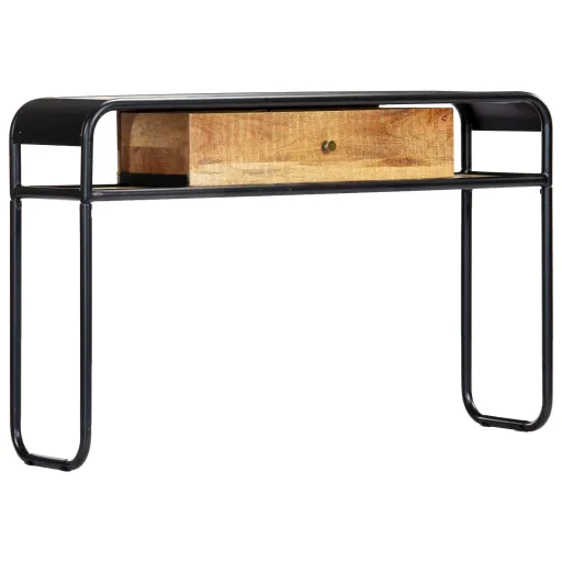 Mesa Consola de Madera Maciza de Mango 118x30x75 cm
