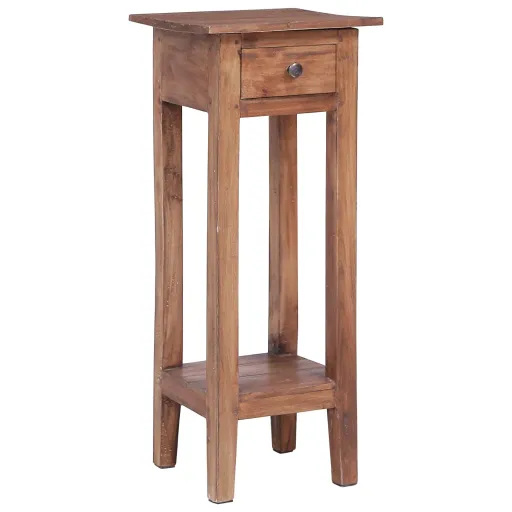 Soporte Para Plantas Madera Maciza de Caoba 30x30x75 cm