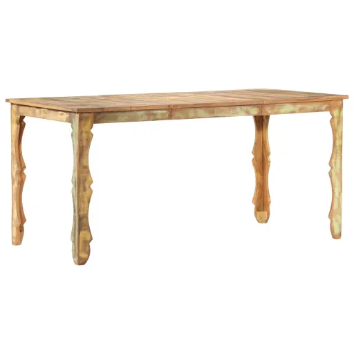 Mesa de Comedor de Madera Maciza Reciclada 160x80x76 cm