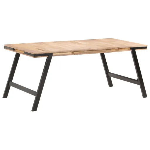 Mesa de Comedor de Madera Maciza de Mango 180x90x76 cm