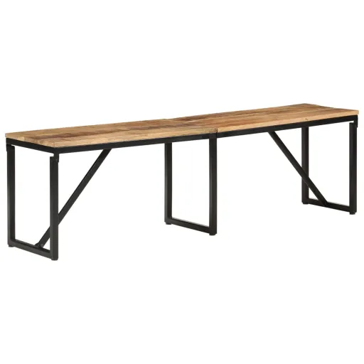 Banco de Madera Maciza de Mango 160x35x46 cm