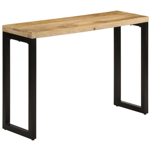 Mesa Consola Madera Maciza de Mango Rugosa 110x35x76 cm