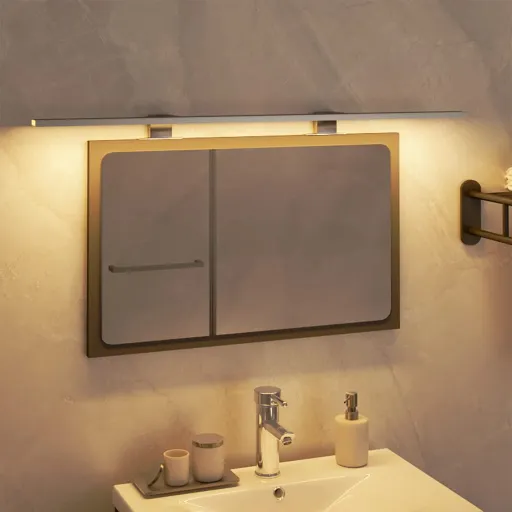 Lámpara de Espejo LED Blanco Cálido 13 W 3000 K 80 cm