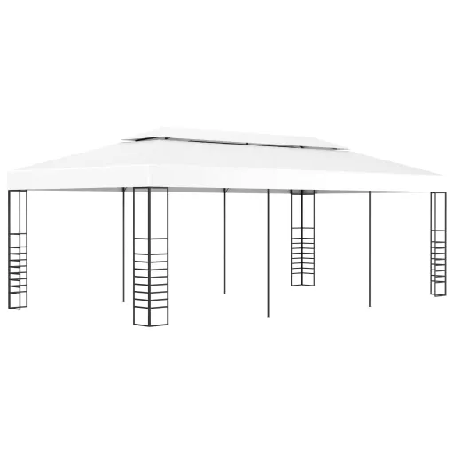 Marquesina Cenador de Jardín Blanca 6x3 m