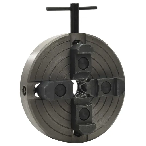 Mandril Madera 4 Mordazas Con Conexión M33 Acero Negro 150x63mm