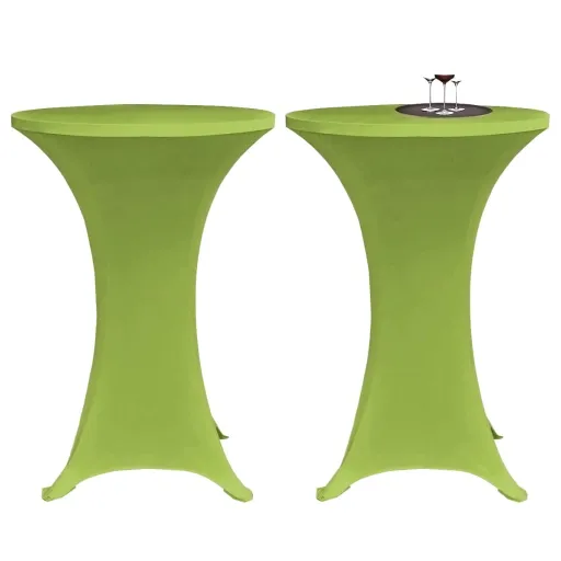Funda Elástica Para Mesa 2 Unidades 70 cm Verde