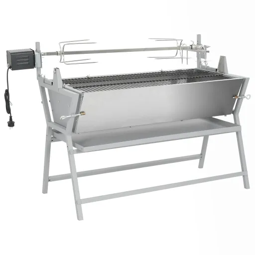 Asador Barbacoa de Hierro y Acero Inoxidable