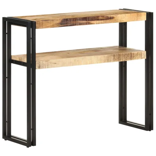 Mesa Consola de Madera de Mango Rugosa 90x30x75 cm