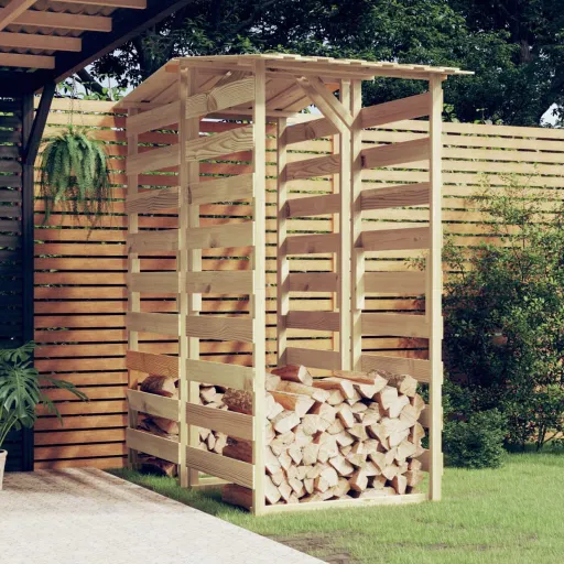 Pérgolas Con Techo 2 Uds Madera Pino Impregnada 100x90x200 cm