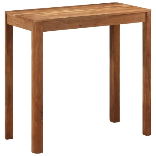 Mesa Alta Cocina Madera Acacia Acabado Miel 110x55x106 cm
