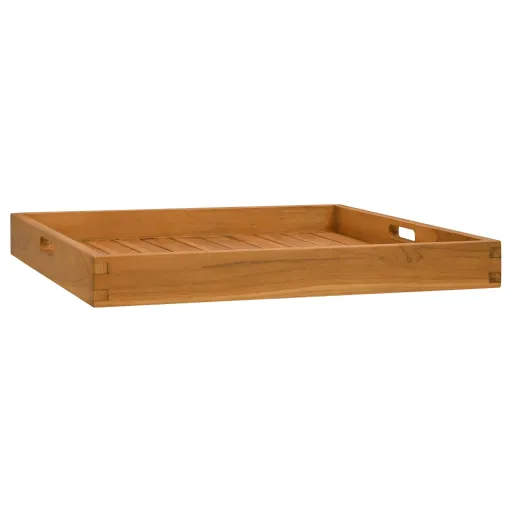 Bandeja de Madera de Teca Maciza 60x60 cm