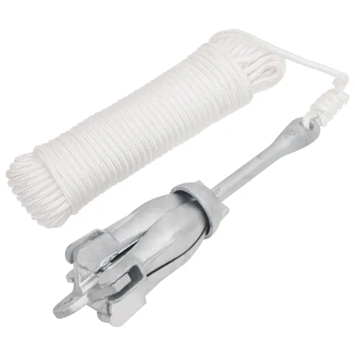 Ancla Plegable Cuerda Hierro Fundido Galvanizado Plata 6 kg