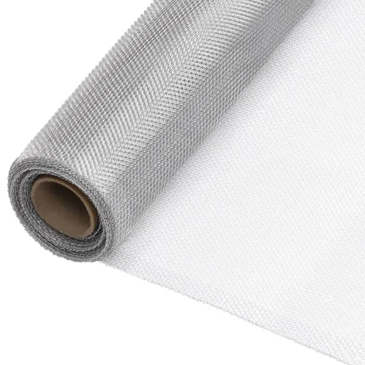 Malla Mosquitera de Aluminio Plateada 80x500 cm