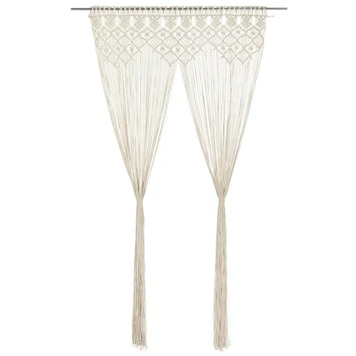 Cortina de Macramé Algodón 140x240 cm