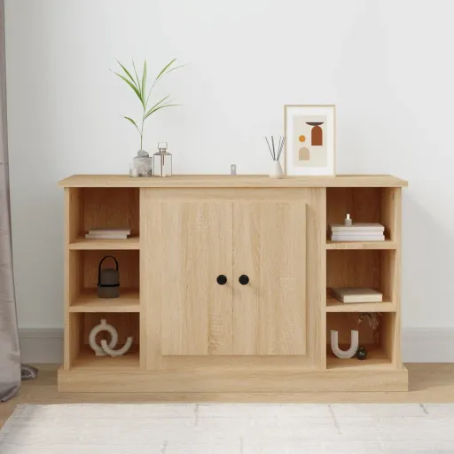 Aparador de Madera Contrachapada Roble Sonoma 100x35,5x60 cm
