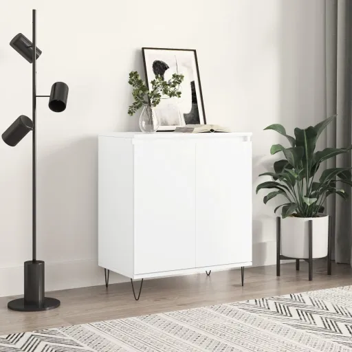Aparador de Madera Contrachapada Blanco 60x35x70 cm