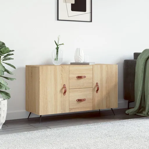 Aparador de Madera de Ingeniería Roble Sonoma 100x36x60 cm