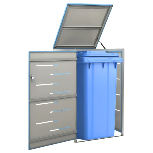 Cobertizo Para un Contenedor Basura Acero 69x77,5x112,5 cm