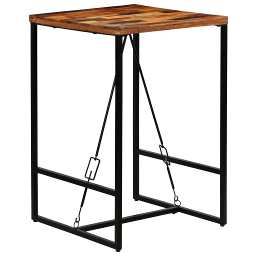 Mesa de Bar Madera Maciza Reciclada 70x70x106 cm